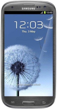 Смартфон Samsung Galaxy S3 GT-I9300 16Gb Titanium grey - Выборг